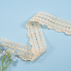 Embroidery Bridal Wedding Cotton Lace Trim Milk Shreds White