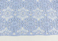Guipure Dying Lace Fabric With Floral Water Soluble Lace Design For Dress Factory