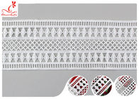 OEM Ivory Guipure Embroidered Ribbon Trim For Dresses Lace Decoration SGS Verified