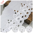 Cotton Netting Trim / Custom Embroidered Lace Trim By The Yard For Decoration