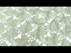 Les conceptions de fleur de la broderie 3D d'équilibre de tissu de dentelle de coton de règlage de guipure équilibrent la dentelle