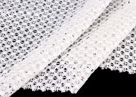 DTM French Venice Guipure Lace Fabric Embroidered Chemical Poly Milk For Apparel