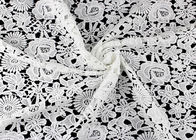Chemical Poly Milk Water Soluble Lace Fabric For Women Garment