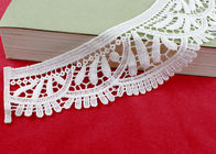 Vintage Polyester V Neck Lace Collar Applique For Women Blouse Azo Free DTM Dyed