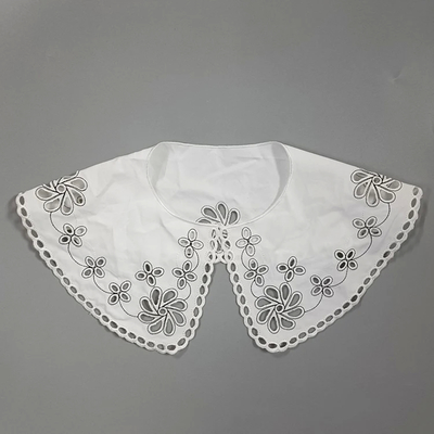 Collier en dentelle ronde appliqué avec tissu en polyester