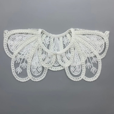 Collier de dentelle appliquée ronde personnalisable avec broderie et résistance à la couleur